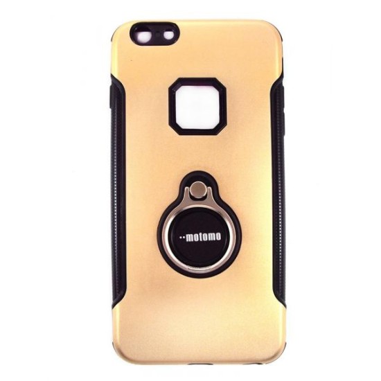 CAPA COM SUPORTE DE DEDOL APPLE IPHONE XS GOLD